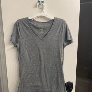 Gray comfy v-neck